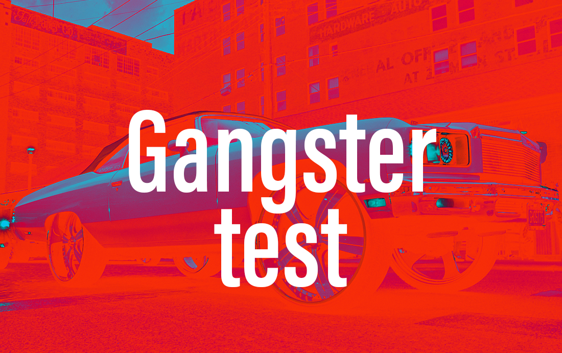 gangster test - test usability i webdesign